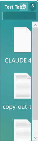 auto-hiding left tab